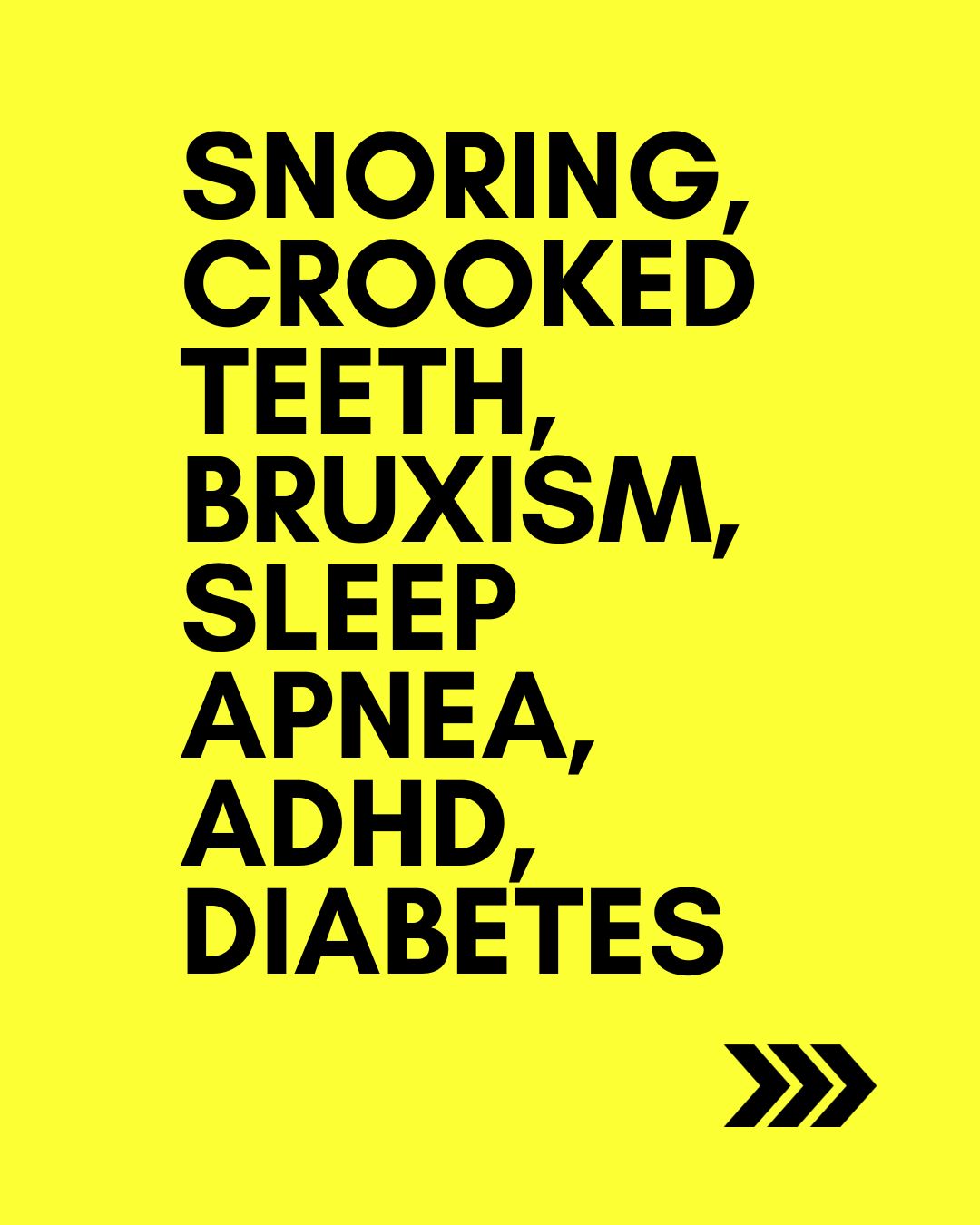 Mindful Doctor educational graphic about problems associated with mouth breathing