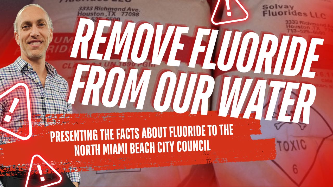 Dr. Seth Gilson speaking before the North Miami Beach City Council about fluoride in public water